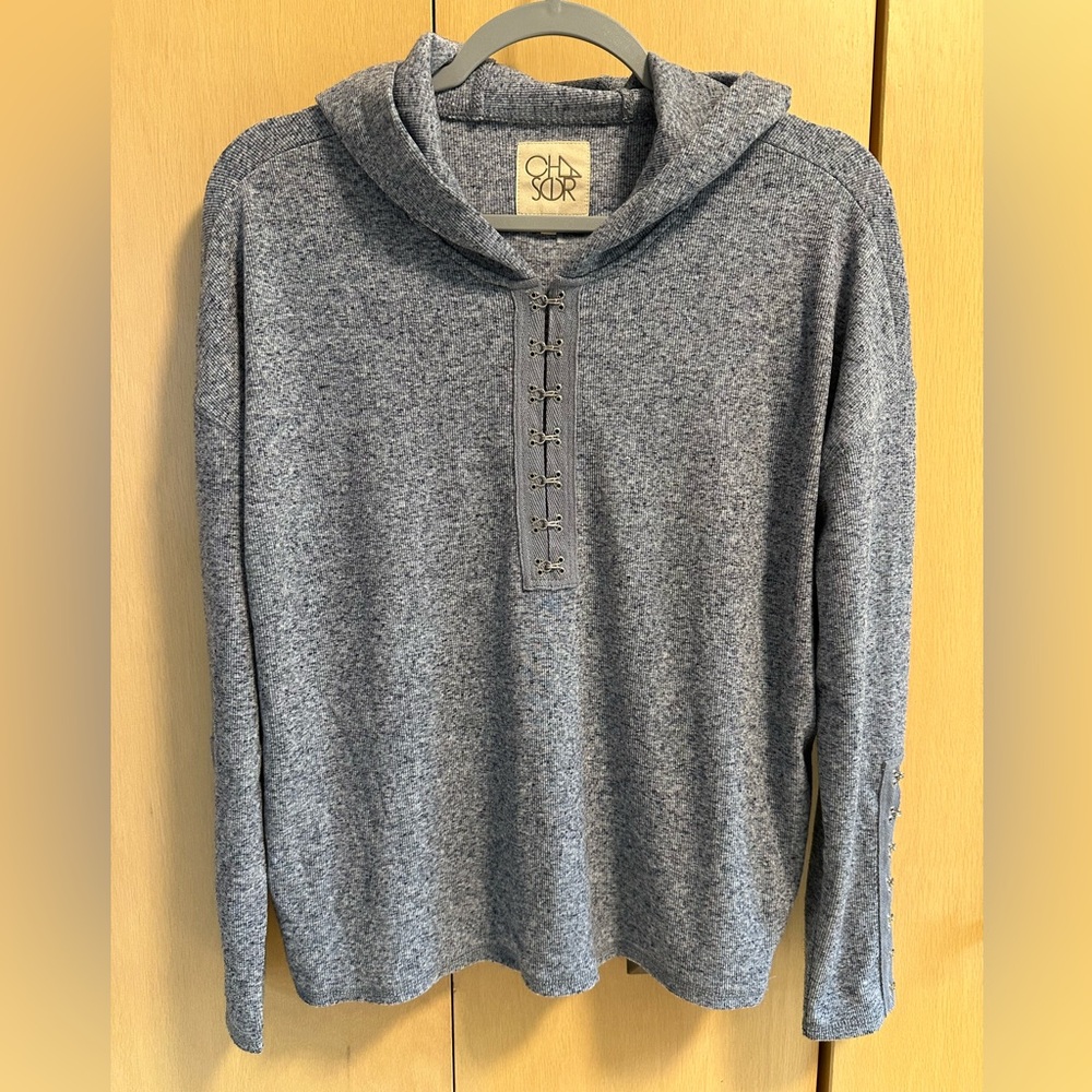 Chaser Long-Sleeve Top with Hood- NWT - Picture 3 of 8
